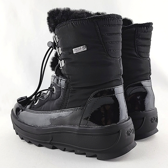 PAJAR Youth Tacey Black Winter Waterproof Zip Up Boot Thermal -30°C Size US 1.5 - Picture 5 of 16